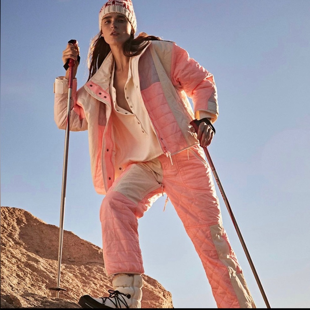 NEW Free People Movement Pink Landscape Insulating Ski Pants Size XS